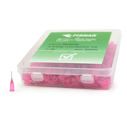 Fisnar QuantX™ 8001088-500 Straight Blunt End Needle Pink 0.5 in x 20 ga