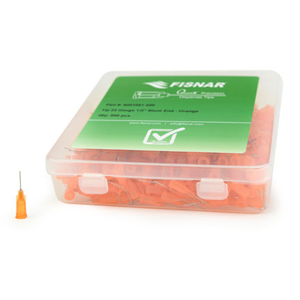 Fisnar QuantX™ 8001091-500 Straight Blunt End Needle Orange 0.5 in x 23 ga