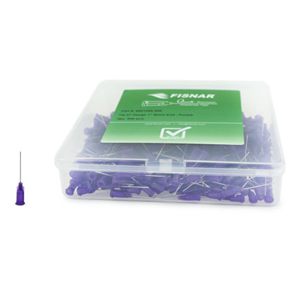 Fisnar QuantX™ 8001099-500 Straight Blunt End Needle Purple 1 in x 21 ga