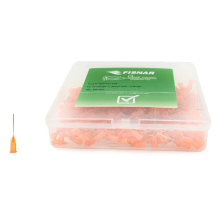 Fisnar QuantX™ 8001101-500 Straight Blunt End Needle Orange 1 in x 23 ga