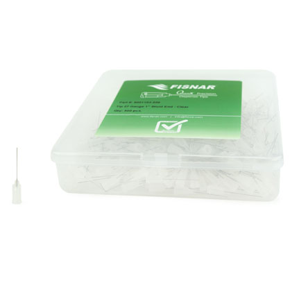 Fisnar QuantX™ 8001103-500 Straight Blunt End Needle Clear 1 in x 27 ga