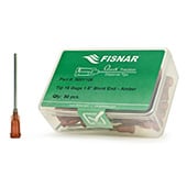 Fisnar QuantX™ 8001106 Straight Blunt End Needle Amber 1.5 in x 15 ga