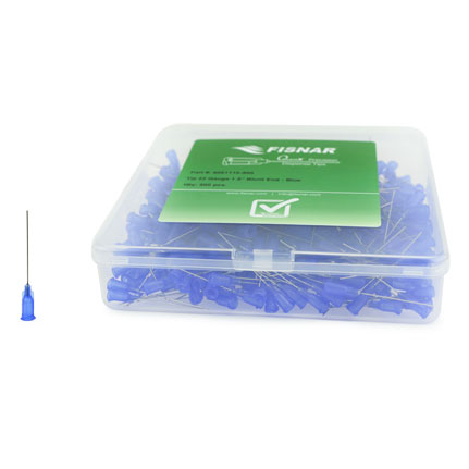 Fisnar QuantX™ 8001110-500 Straight Blunt End Needle Blue 1.5 in x 22 ga