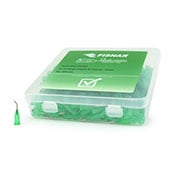 Fisnar QuantX™ 8001158-500 45° Angled Blunt End Needle Green 0.5 in x 18 ga