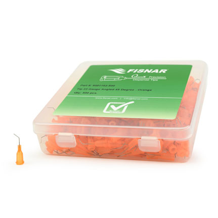 Fisnar QuantX™ 8001162-500 45° Angled Blunt End Needle Orange 0.5 in x 23 ga