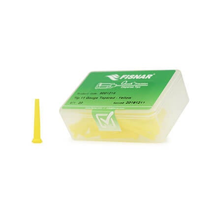 Fisnar QuantX™ 8001218 Single Tapered Dispensing Tip Yellow 1.25 in x 11 ga