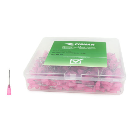 Fisnar QuantX™ 8001255-500 PTFE Lined Dispensing Tip Pink 1 in x 0.006 ID