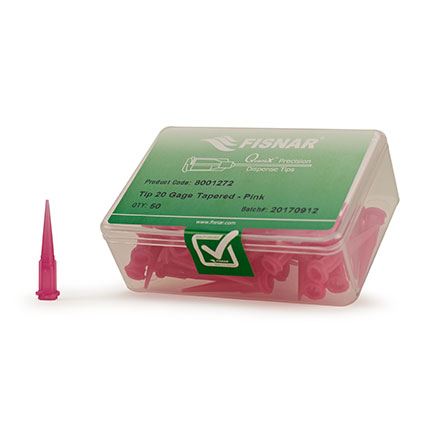 Fisnar QuantX™ 8001272 Tapered Dispensing Tip Pink 20 ga
