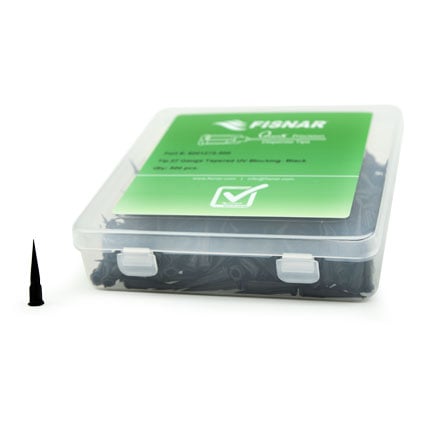 Fisnar QuantX™ 8001275-500 UV Block Tapered Dispensing Tip Black 27 ga
