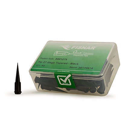 Fisnar QuantX™ 8001275 UV Block Tapered Dispensing Tip Black 27 ga