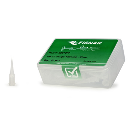 Fisnar QuantX™ 8001277 Tapered Dispensing Tip Clear 27 ga