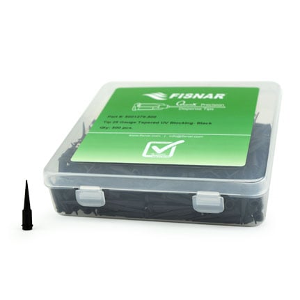 Fisnar QuantX™ 8001279-500 UV Block Tapered Dispensing Tip Black 25 ga