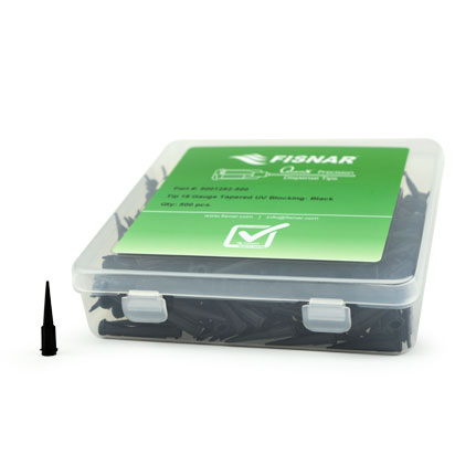 Fisnar QuantX™ 8001282-500 UV Block Tapered Dispensing Tip Black 18 ga