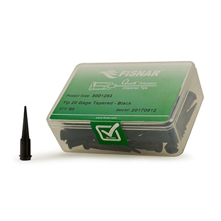 Fisnar QuantX™ 8001283 UV Block Tapered Dispensing Tip Black 20 ga