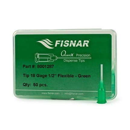 Fisnar QuantX™ 8001287 Flexible Dispensing Tip Green 0.5 in x 18 ga