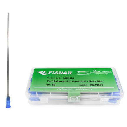 Fisnar QuantX™ 8001351 Straight Blunt End Needle Navy 5 in x 12 ga