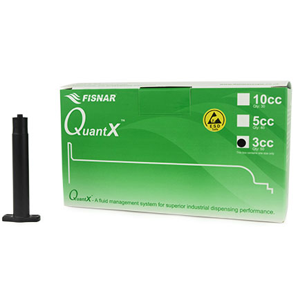 Fisnar QuantX™ 8501001 ESD Safe Syringe Barrel Black 3 cc Round