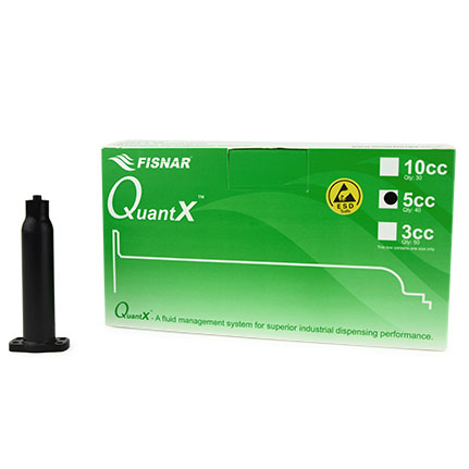 Fisnar QuantX™ 8501002 ESD Safe Syringe Barrel Black 5 cc Round