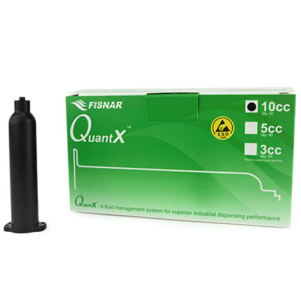 Fisnar QuantX™ 8501003 ESD Safe Syringe Barrel Black 10 cc Round