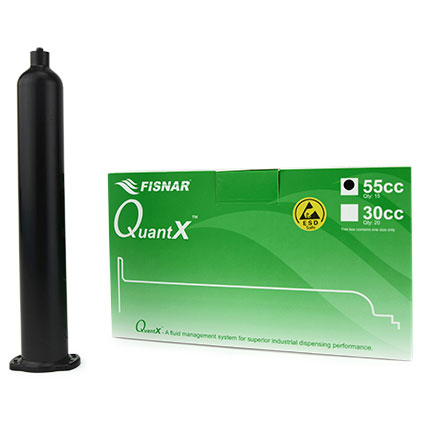 Fisnar QuantX™ 8501005 ESD Safe Syringe Barrel Black 55 cc Round