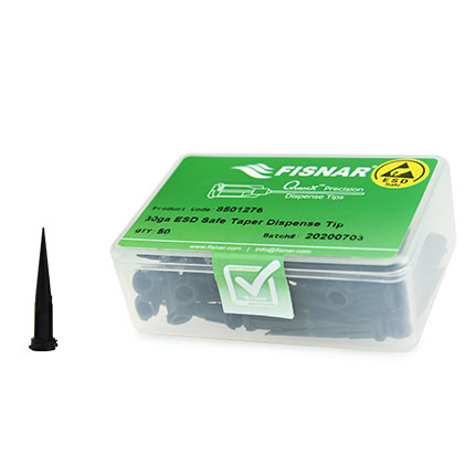Fisnar QuantX™ 8501276 ESD Safe Tapered Dispense Tip Black 30 ga