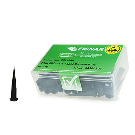 Fisnar QuantX™ 8501298 ESD Safe Tapered Dispense Tip Black 27 ga