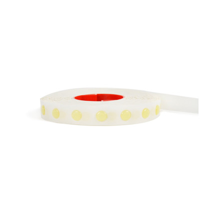 Superdots Easy tack Removable glue dots - Glue dots on a roll - Transparent  - Diameter 10 mm - per b ox of 5000 dots