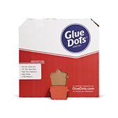 Glue Dots XD33-401 High Tack Adhesive High Profile Clear 0.5 in Roll