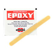 Hardman DOUBLE/BUBBLE Extra-Fast Set Epoxy Red Package 3.5 g Packet