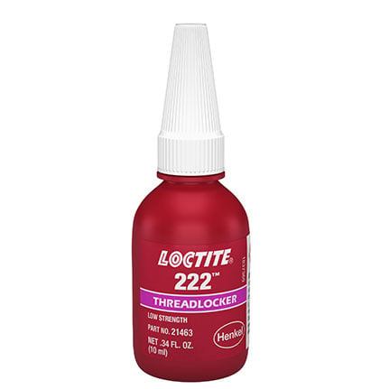 Henkel Loctite 222 Threadlocker Anaerobic Adhesive Purple 10 mL Bottle