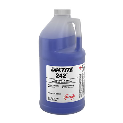 Henkel Loctite 242 Threadlocker Anaerobic Adhesive Blue 1 L Bottle