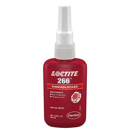 Henkel Loctite 266 Threadlocker High Strength Red 50 mL Bottle