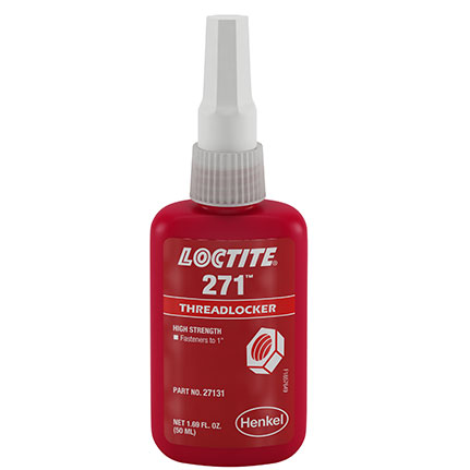 Henkel Loctite 271 Acrylic Anaerobic Threadlocker Red 50 mL Bottle