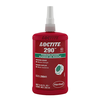 Henkel Loctite 290 Threadlocker Wicking Grade Green 250 mL Bottle