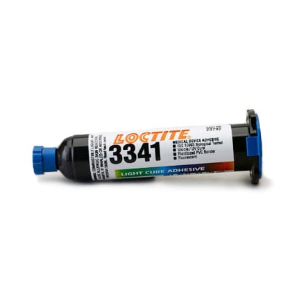 Henkel Loctite 3341 Light Cure Medical Device Adhesive Yellow 25 mL Syringe