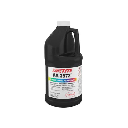 Henkel Loctite AA 3972 Light Cure Medical Device Adhesive Clear 1 L Bottle