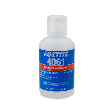 Henkel Loctite 4061 Medical Device Instant Adhesive Clear 1 lb Bottle