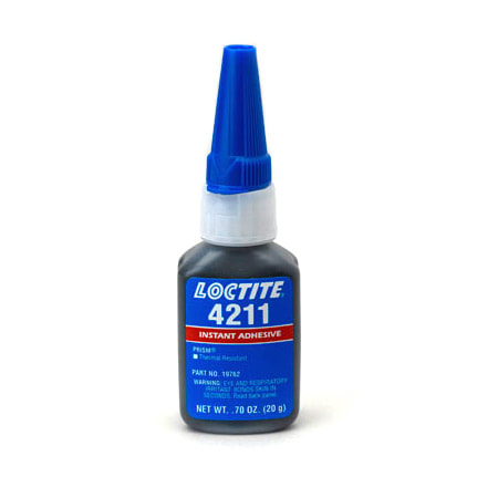 Henkel Loctite 4211 Thermal Resistant Instant Adhesive Black 20 g Bottle