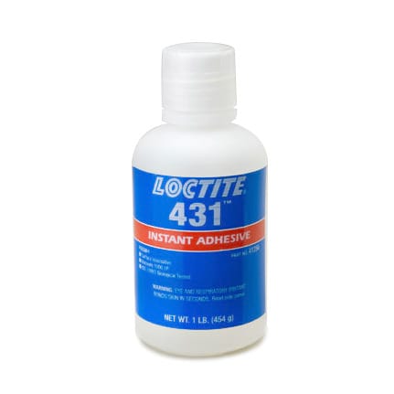 Henkel Loctite 431 Cyanoacrylate Instant Adhesive Clear 1 lb Bottle