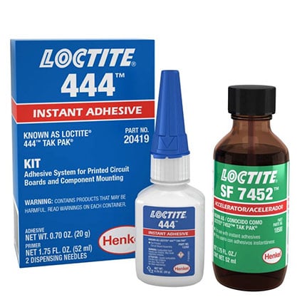 Henkel Loctite 444 Instant Adhesive and Accelerator Clear 20 g Kit
