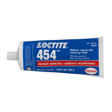 Henkel Loctite 454 Surface Insensitive Instant Adhesive Clear 200 g Tube