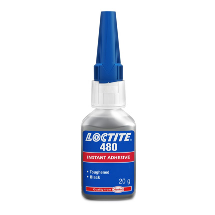 Henkel Loctite 480 Toughened Instant Adhesive Black 20 g Bottle