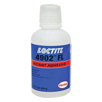 Henkel Loctite 4902 FL Fluorescent Cyanoacrylate Adhesive Clear 1 lb Bottle