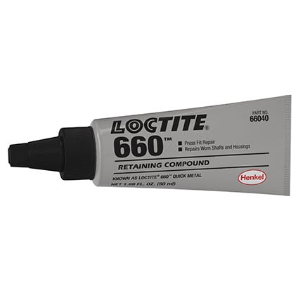 Henkel Loctite 660 Quick Metal Retaining Compound Gray 50 mL Tube