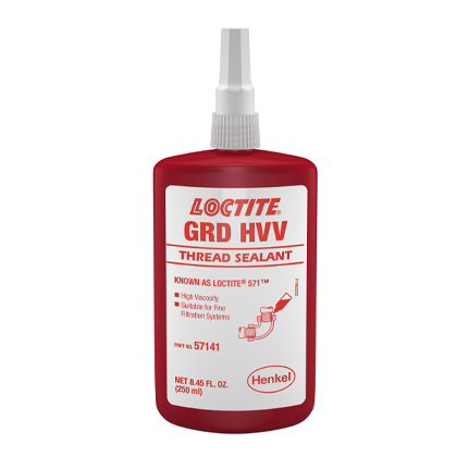 Henkel Loctite GRD HVV Anaerobic Thread Sealant Brown 250 mL Bottle