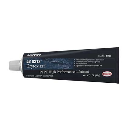 Henkel Loctite LB 8213 Krytox® RFE PFPE Bearing Lubricant White 2 oz Tube