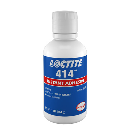 Henkel Loctite 414 Plastic and Vinyl Instant Adhesive Clear 1 lb Bottle
