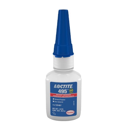 Henkel Loctite 495 Instant Adhesive Clear 1 oz Bottle