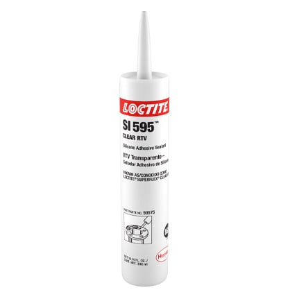 Henkel Loctite SI 595 RTV Silicone Adhesive Sealant Clear 300 mL Cartridge