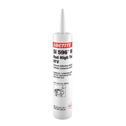 Henkel Loctite SI 596 RTV High Temp Silicone Sealant Red 300 mL Cartridge